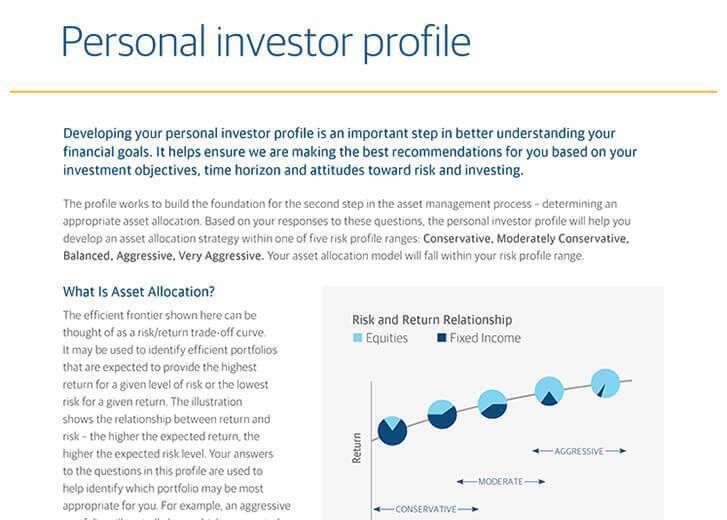 Personal Investor Profile 